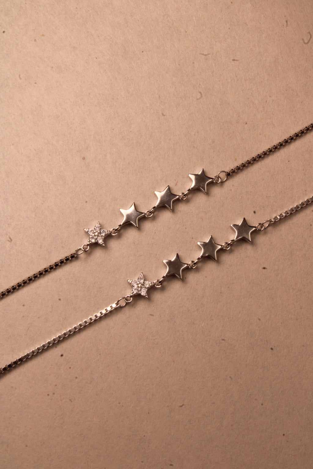 Rose Gold Celeste Star & Floral Anklet