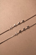 Rose Gold Celeste Star & Floral Anklet