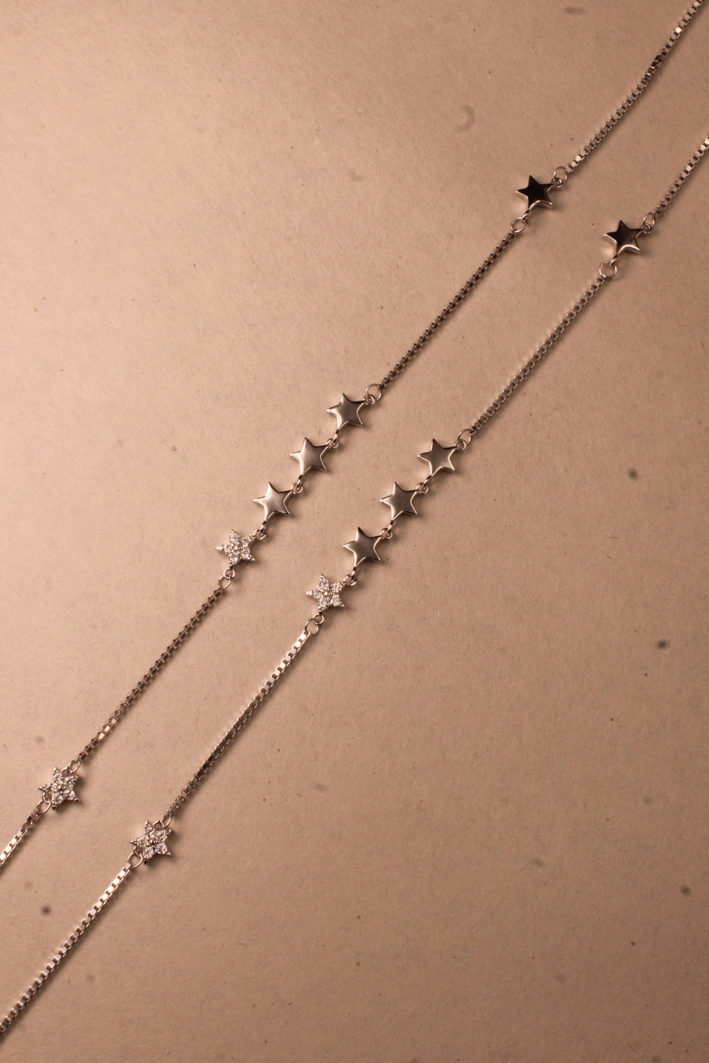 Rose Gold Celeste Star & Floral Anklet