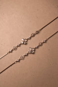 Silver Elara Bloom & Butterfly Anklet