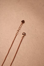 Rose Gold Fiora Floral Leaf Anklet