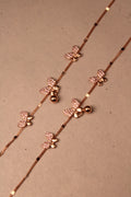 Rose Gold Celeste Butterfly Charm Anklet