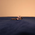 Rose Gold Éclat Teardrop Ring