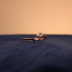 Rose Gold Éclat Teardrop Ring