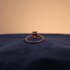 Silver Rubelle Garnet Ring