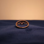 Silver Initial Élan Ring