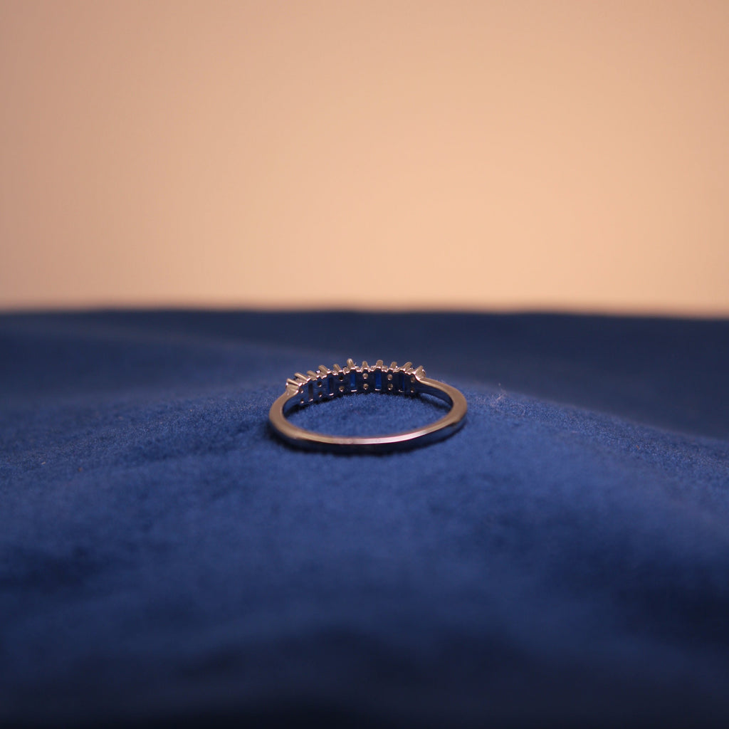 Silver Bluebell Crystal Ring