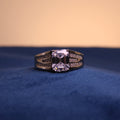 Silver Crystal Majesty Statement Ring
