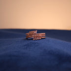 Rose Gold Rosalie Layered Crystal Ring