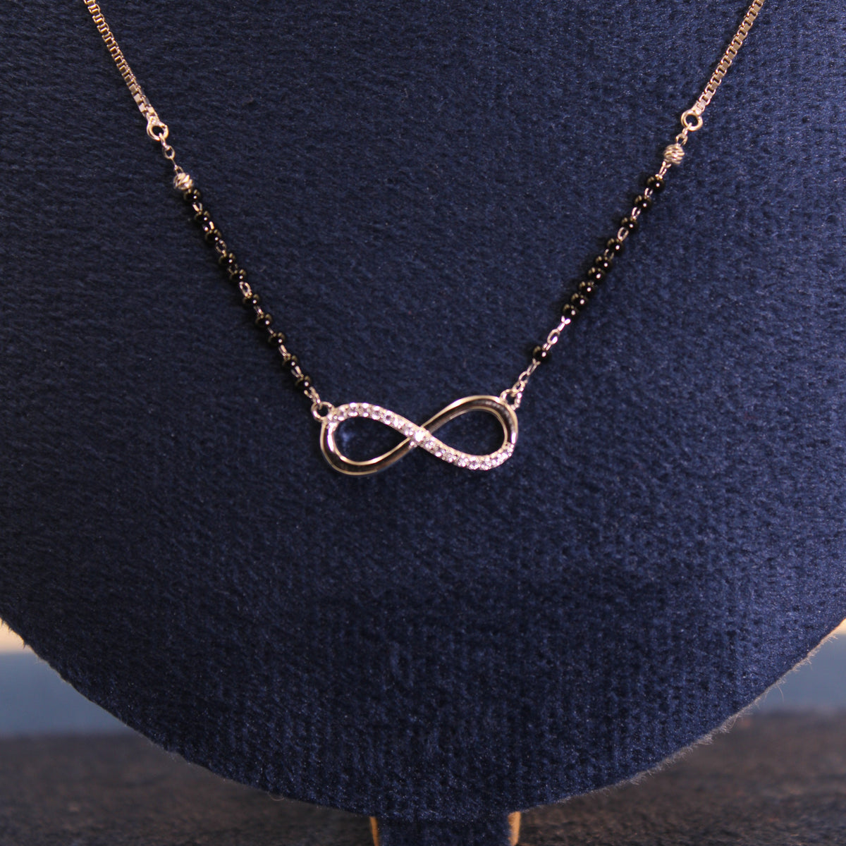 Silver Elara Infinity Necklace