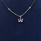 Black Celeste Butterfly Bead Necklace