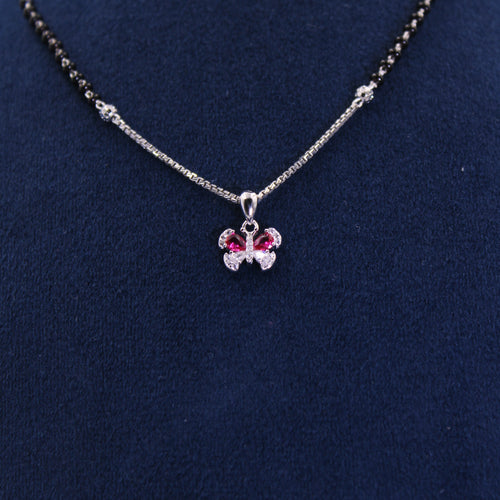 Black Celeste Butterfly Bead Necklace