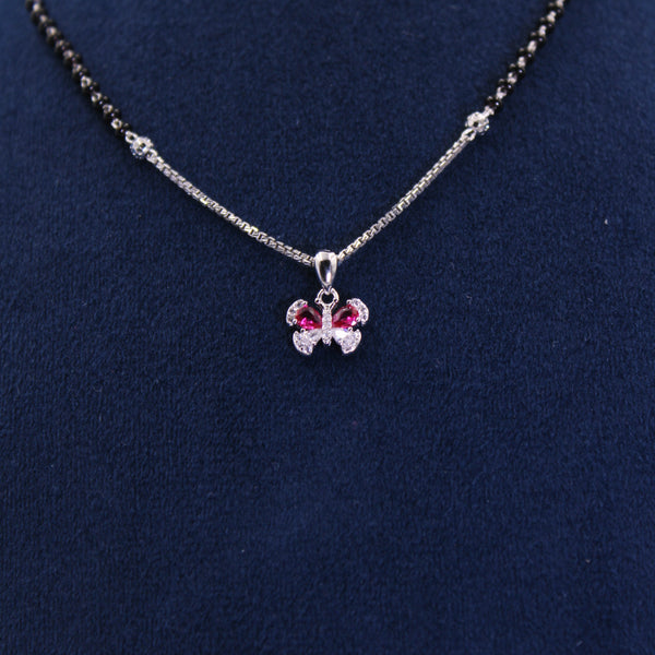 Black Celeste Butterfly Bead Necklace