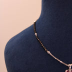 Black Celeste Butterfly Bead Necklace