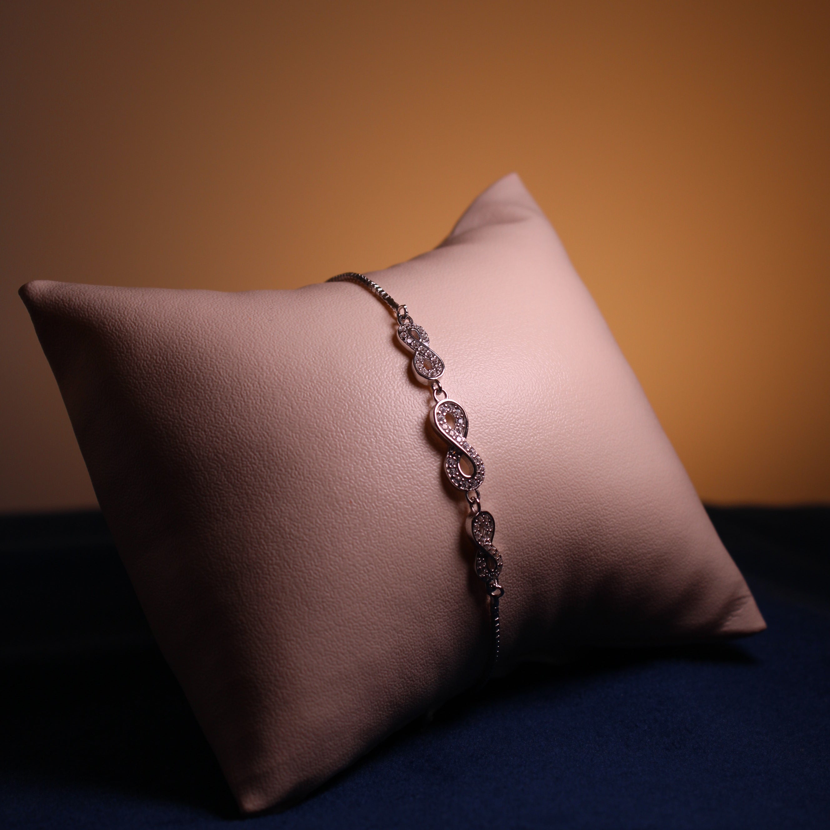 Silver Elara Infinity Crystal Bracelet