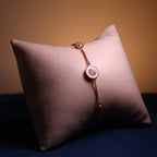 Rose Gold Aurelle Double Circle Bracelet