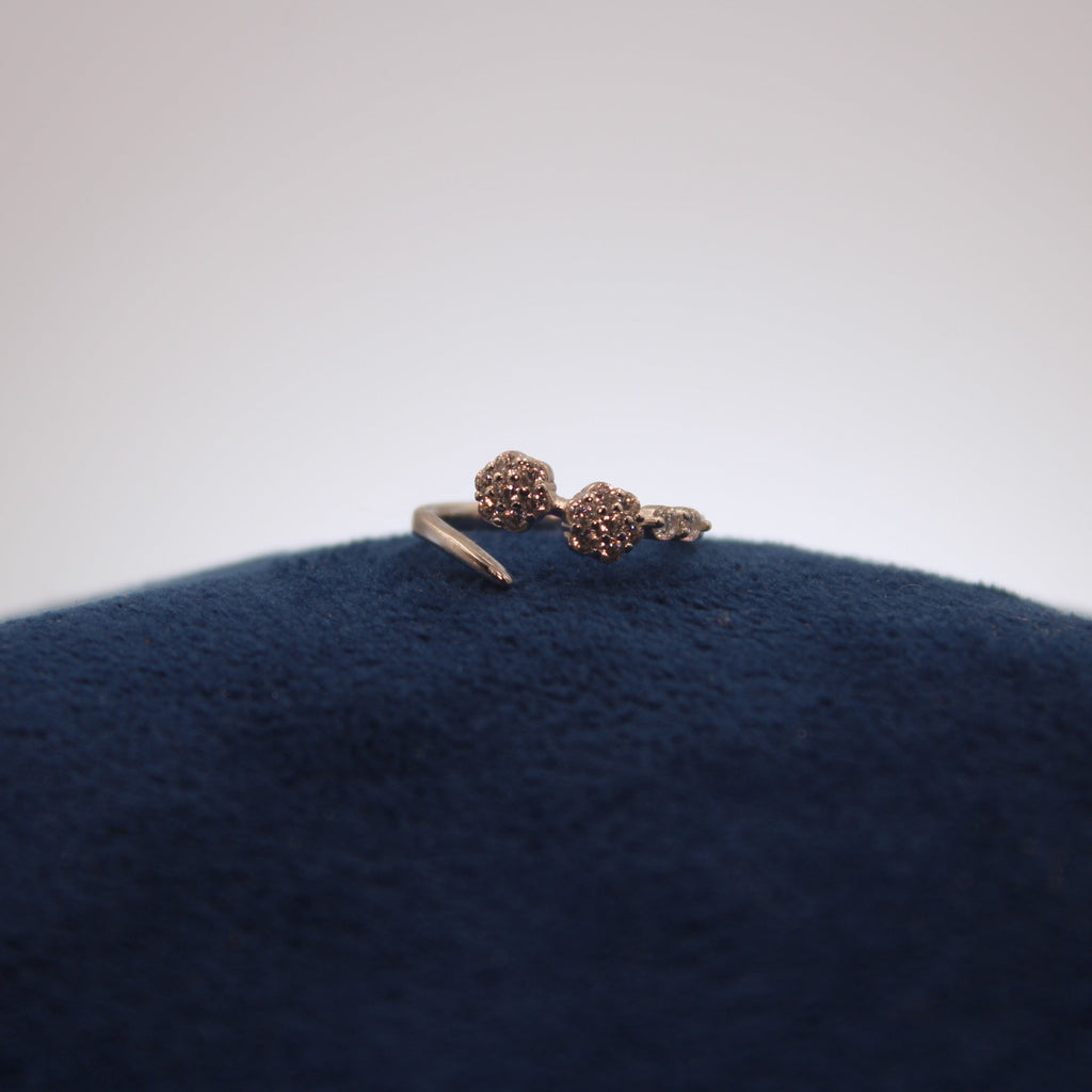 Silver Double Lumière Toe Ring