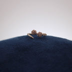Silver Double Lumière Toe Ring