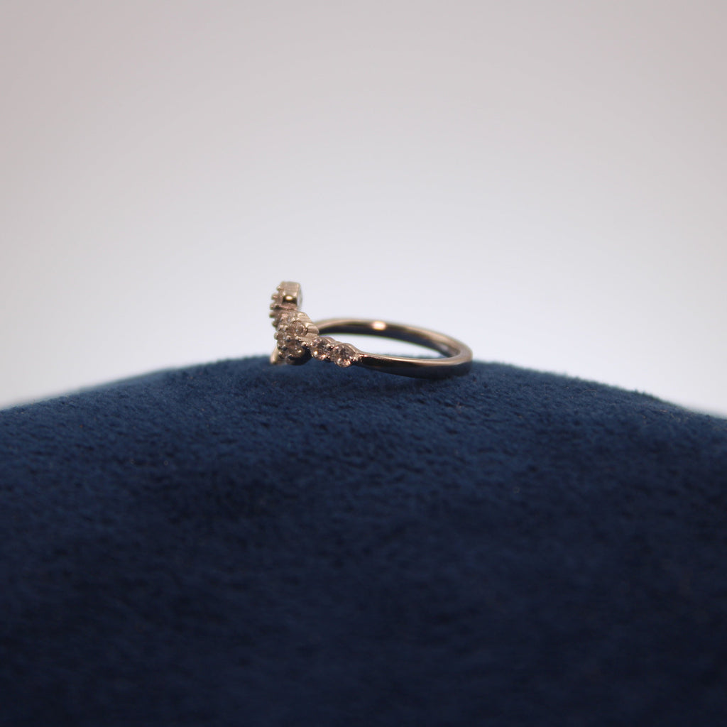 Silver Double Lumière Toe Ring