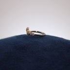 Silver Double Lumière Toe Ring