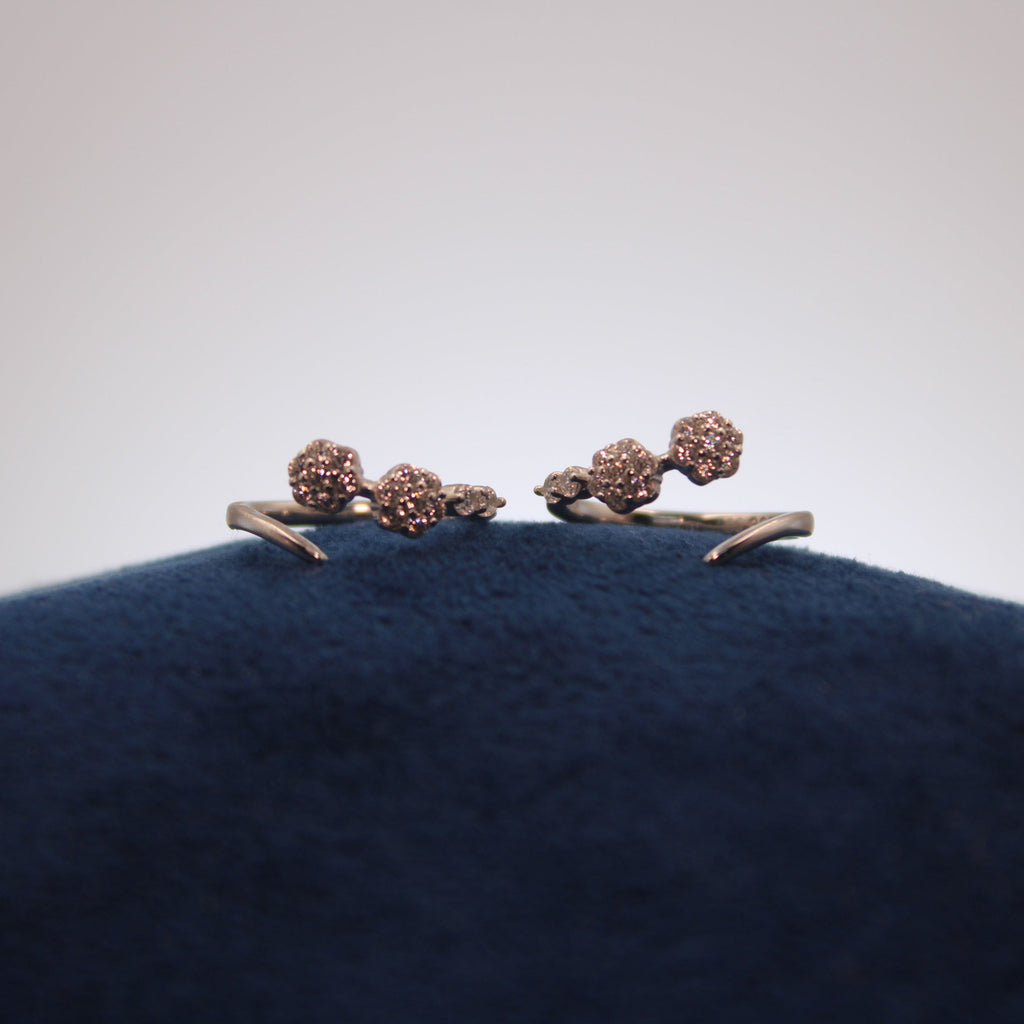 Silver Double Lumière Toe Ring