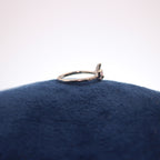 Silver Amethyst Flutter Toe Ring