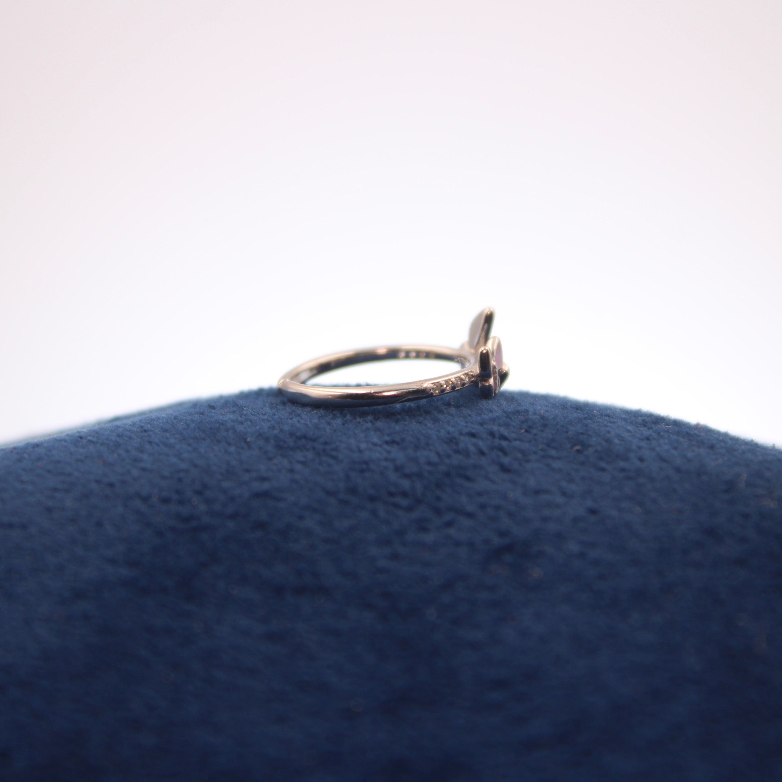 Silver Amethyst Flutter Toe Ring