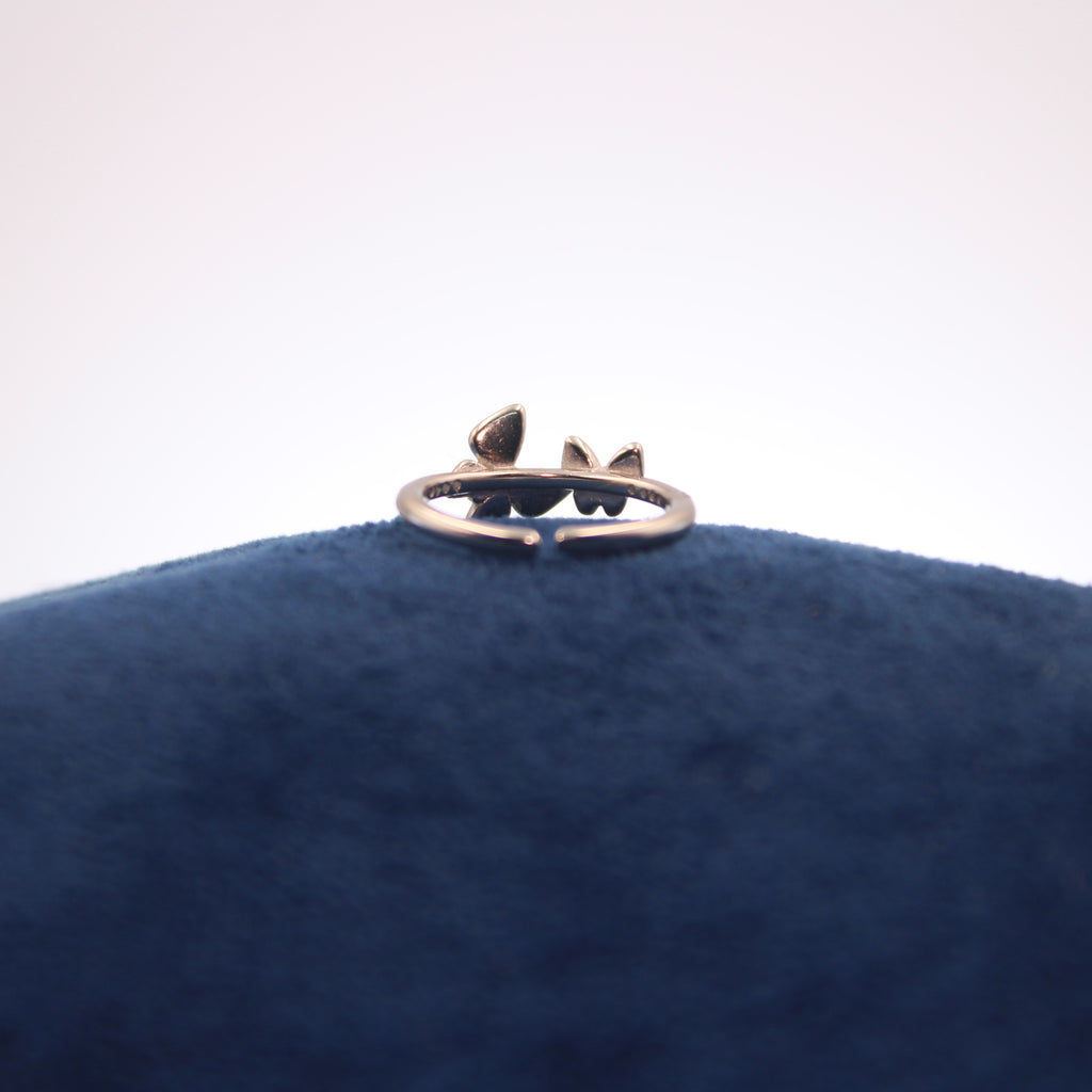 Silver Amethyst Flutter Toe Ring