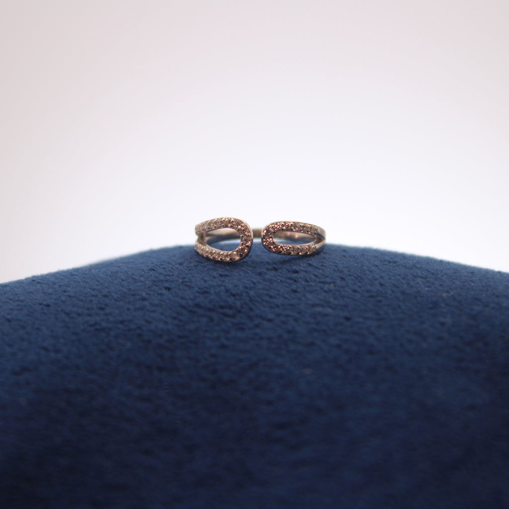 Elara Double Oval Toe Ring