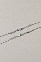 Silver Fleurveil Anklet