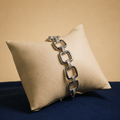 Silver Aurelle Square Link Bracelet