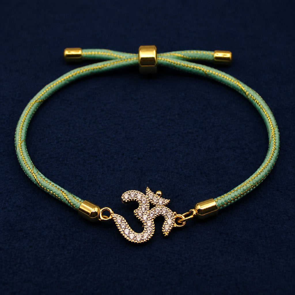 Om Harit 92.5 Silver Rakhi