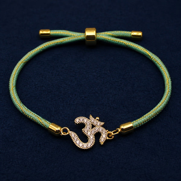 Om Harit 92.5 Silver Rakhi