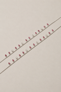 Silver Rosalie Crystal Drop Anklet