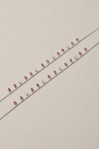 Silver Rosalie Crystal Drop Anklet