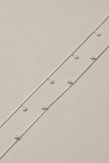 Silver Elara Teardrop Crystal Anklet