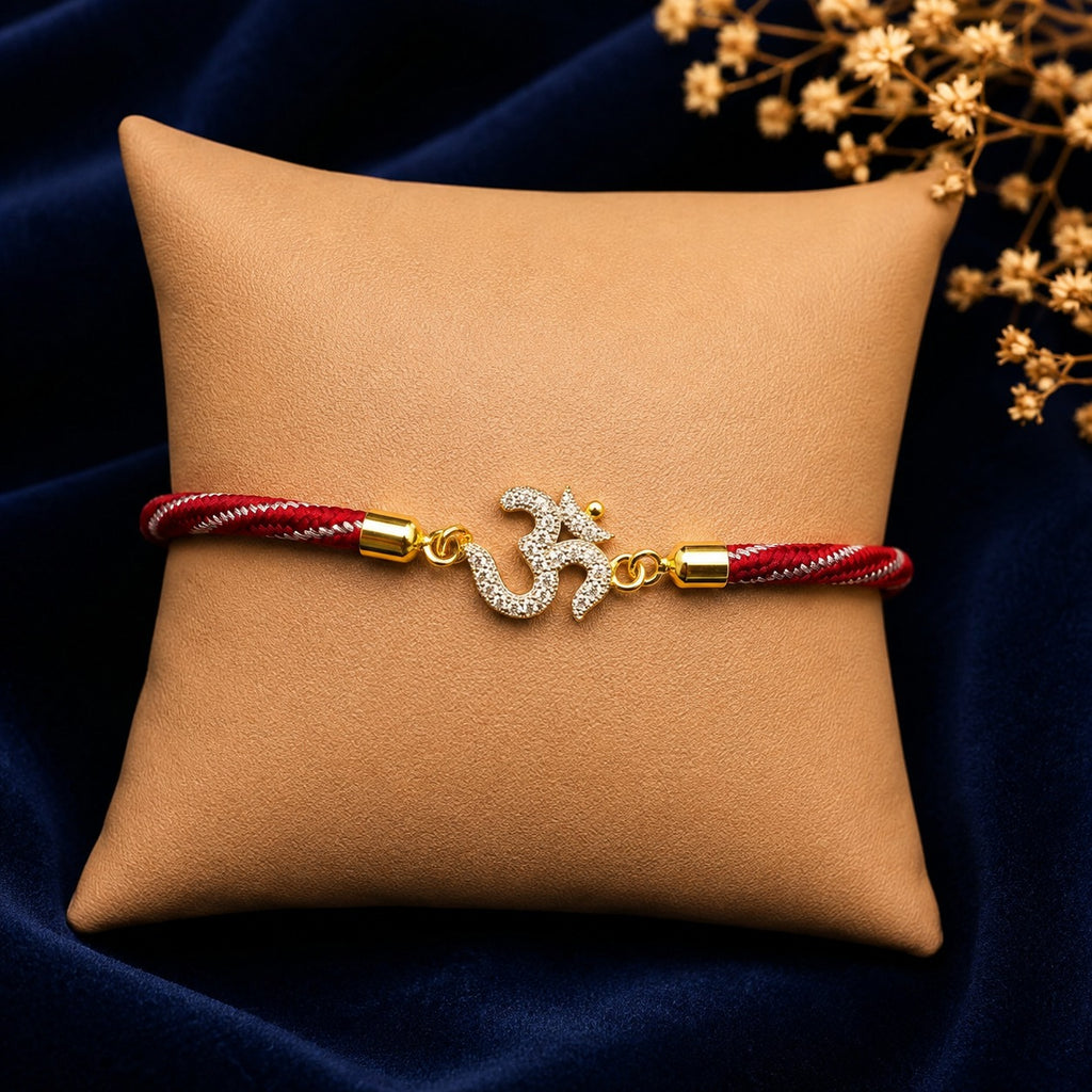 Om Raksha 92.5 Silver Rakhi