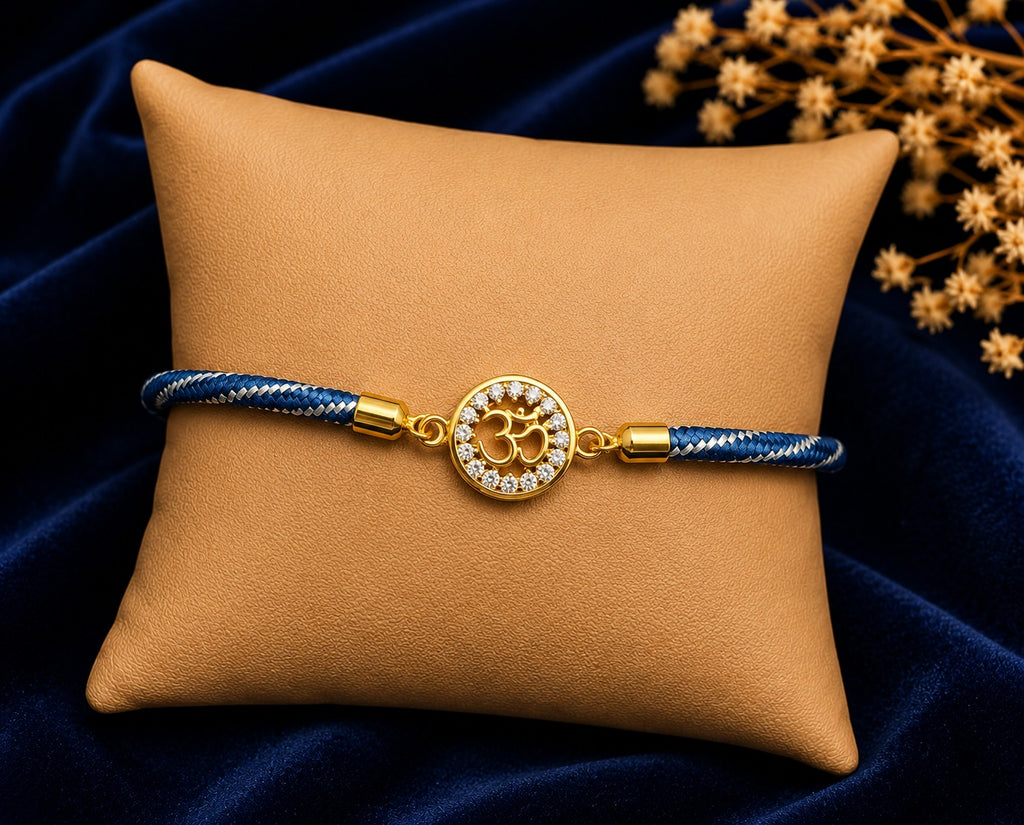 Om Blessings 92.5 Silver Rakhi