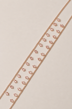 Rose Gold Fiora Floral Leaf Anklet