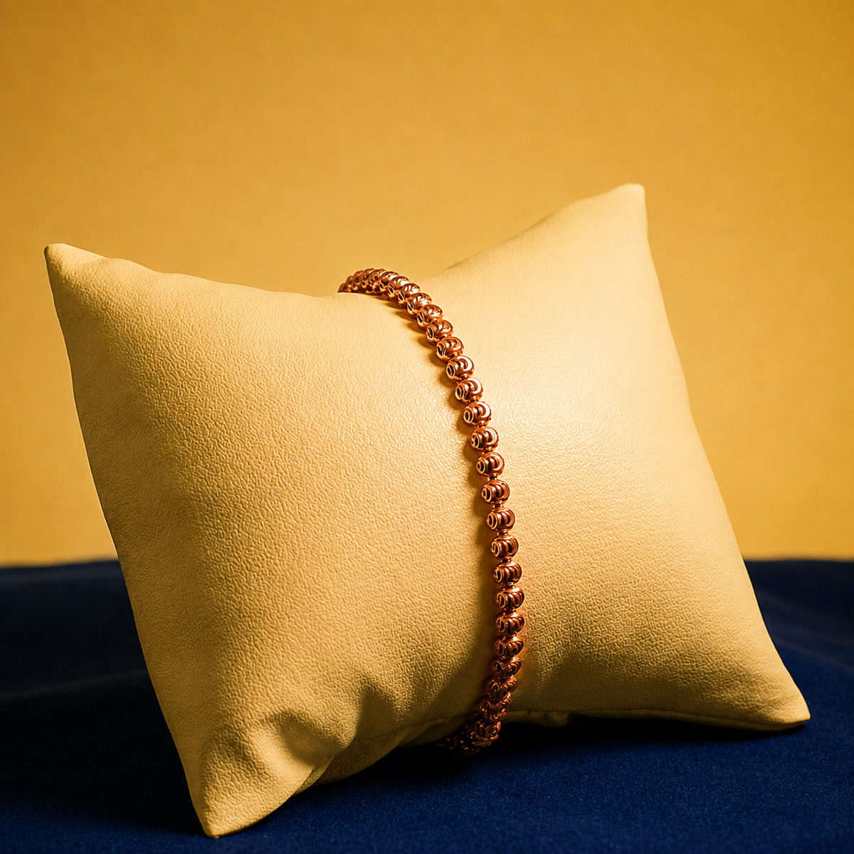 Rose Gold Aurelle Textured Ball Bracelet