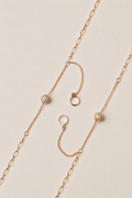 Rose Gold Amara Crystal Ball Anklet