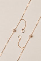 Rose Gold Amara Crystal Ball Anklet