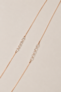 Rose Gold Elara Crystal Anklet