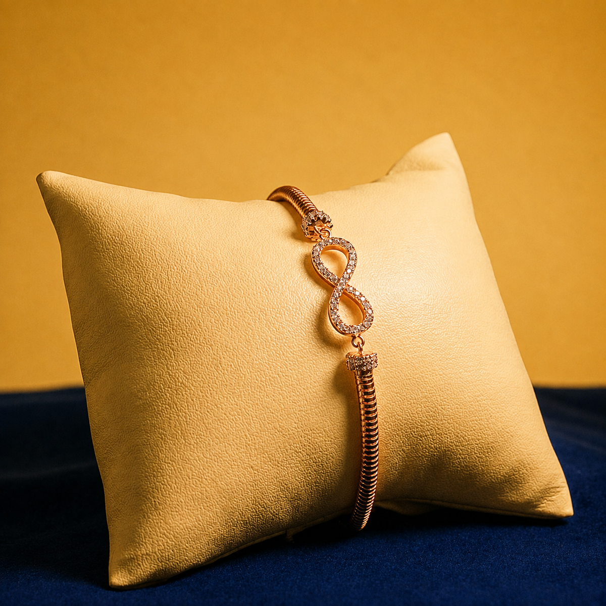 Rose Gold Elara Infinity Bracelet