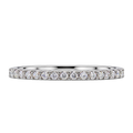 Silver Crystal Luxe Band Ring