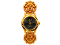 Viha Heritage Floral Gold-Tone Bracelet Watch