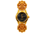 Viha Heritage Floral Gold-Tone Bracelet Watch
