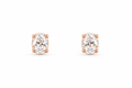 Rosé Solitaire Studs