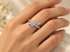 Silver Twisted Grace Ring