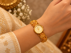 Raga Titan Regalia Peacock Heritage Gold-Tone Watch
